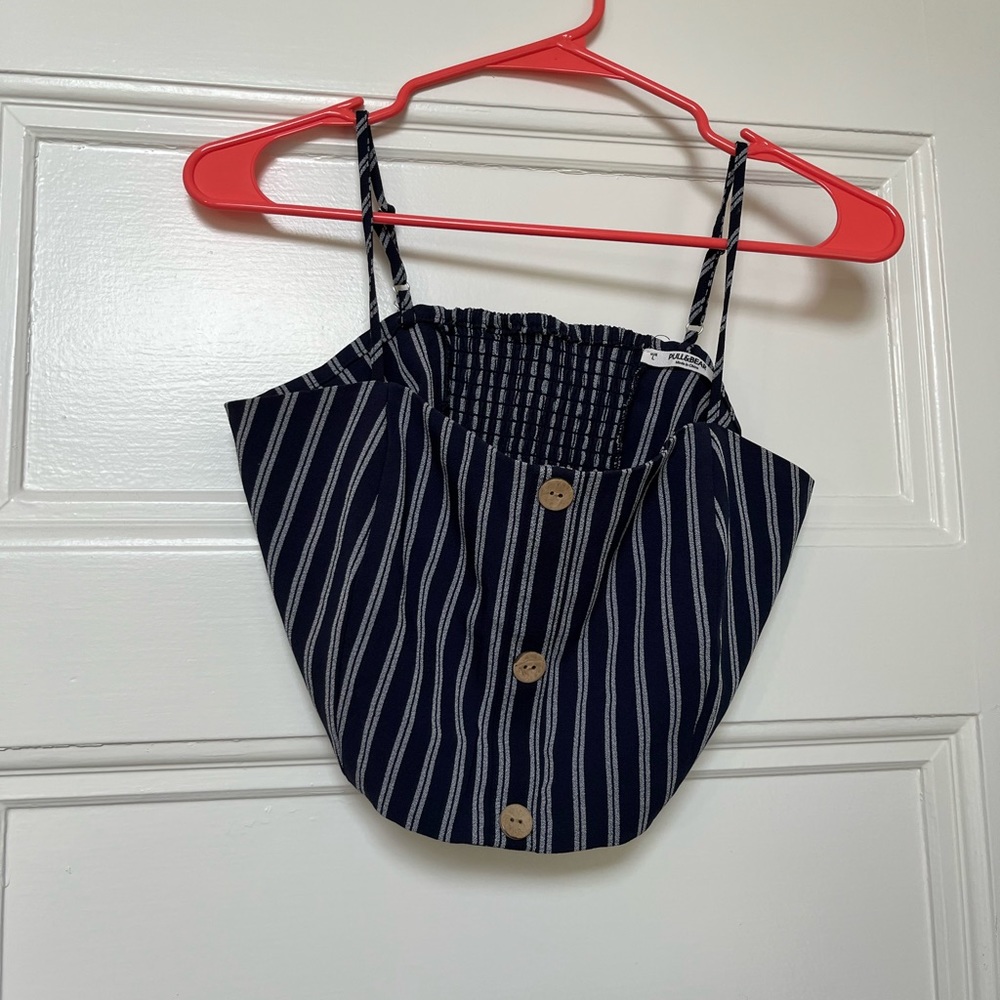 2 piece striped skirt set